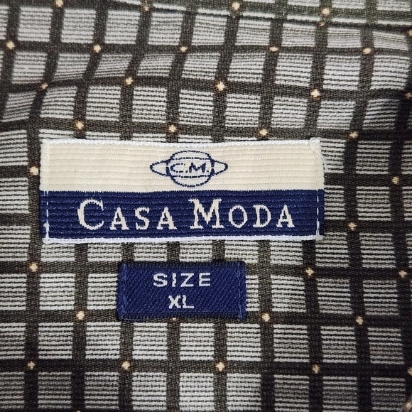 Vintage Casa Moda Checkered Regular Fit Dress Shirts - Picture 5 of 8